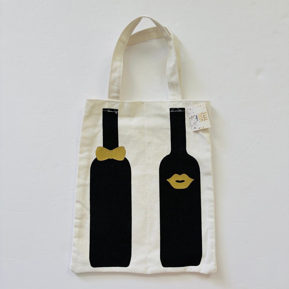 Target | Wedding Mr. Mrs. Canvas Wine Bottle Gift Bag NWT